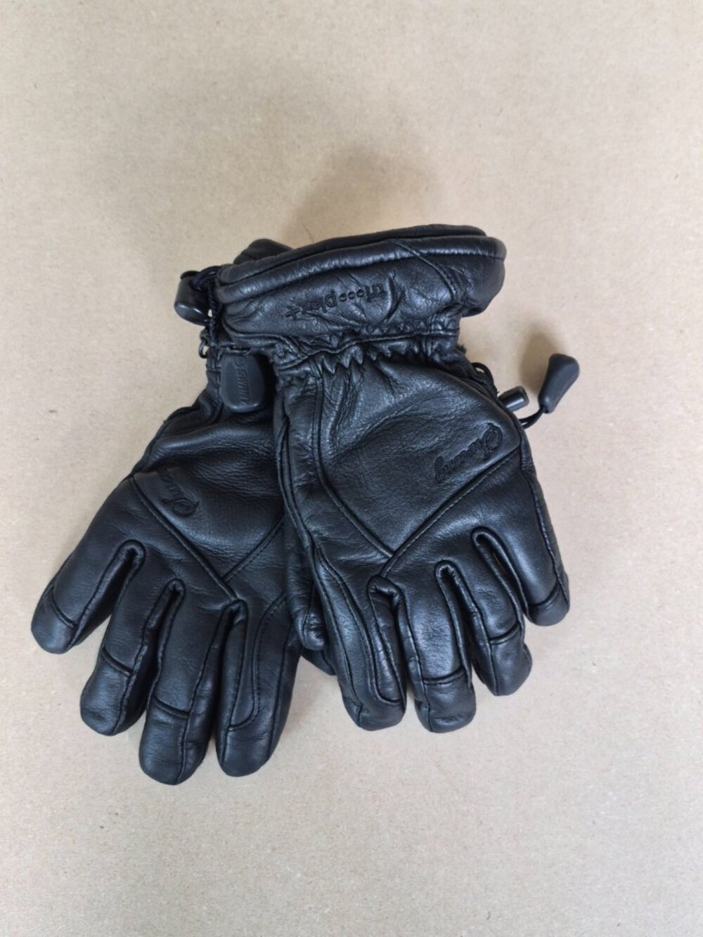 Swany LaPosh Women’s M Black Genuine Leather Ski Gloves Tri-Plex LF-34